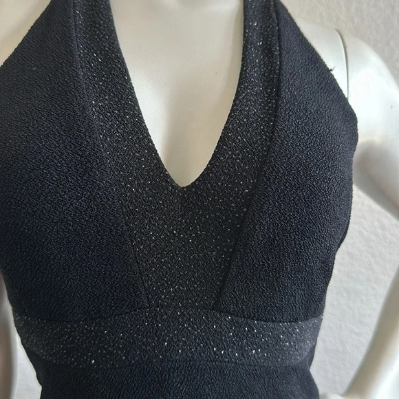 Vintage Pageant Halter Black Straight Gown by Scott McClintock - Picture 4 of 8